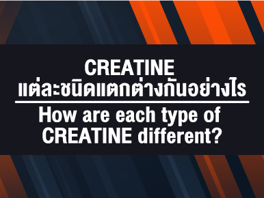 CREATINE แต่ละชนิดแตกต่างกันอย่างไร